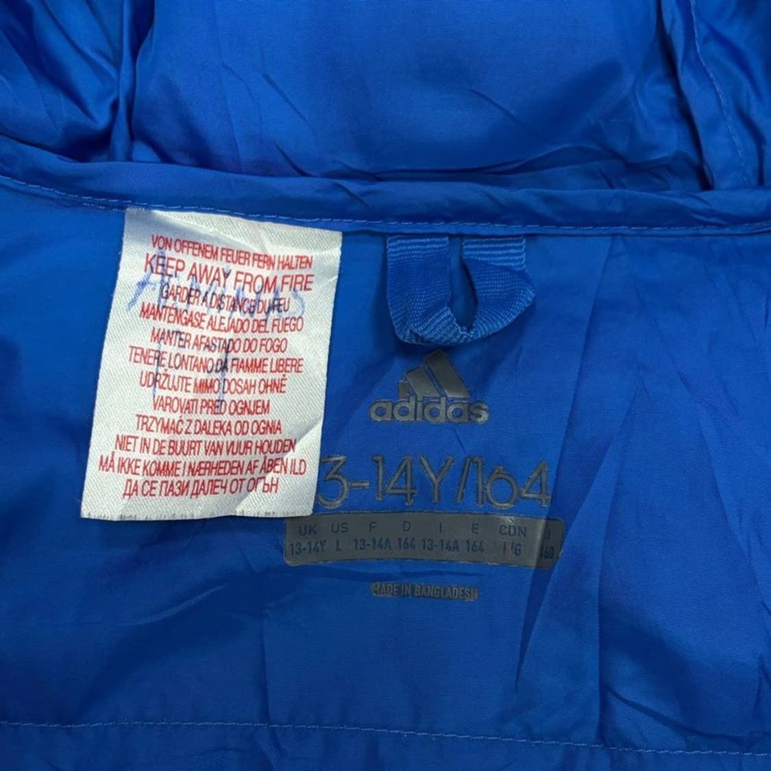 아디다스 배색 경량 패딩 v1303 상품이미지5