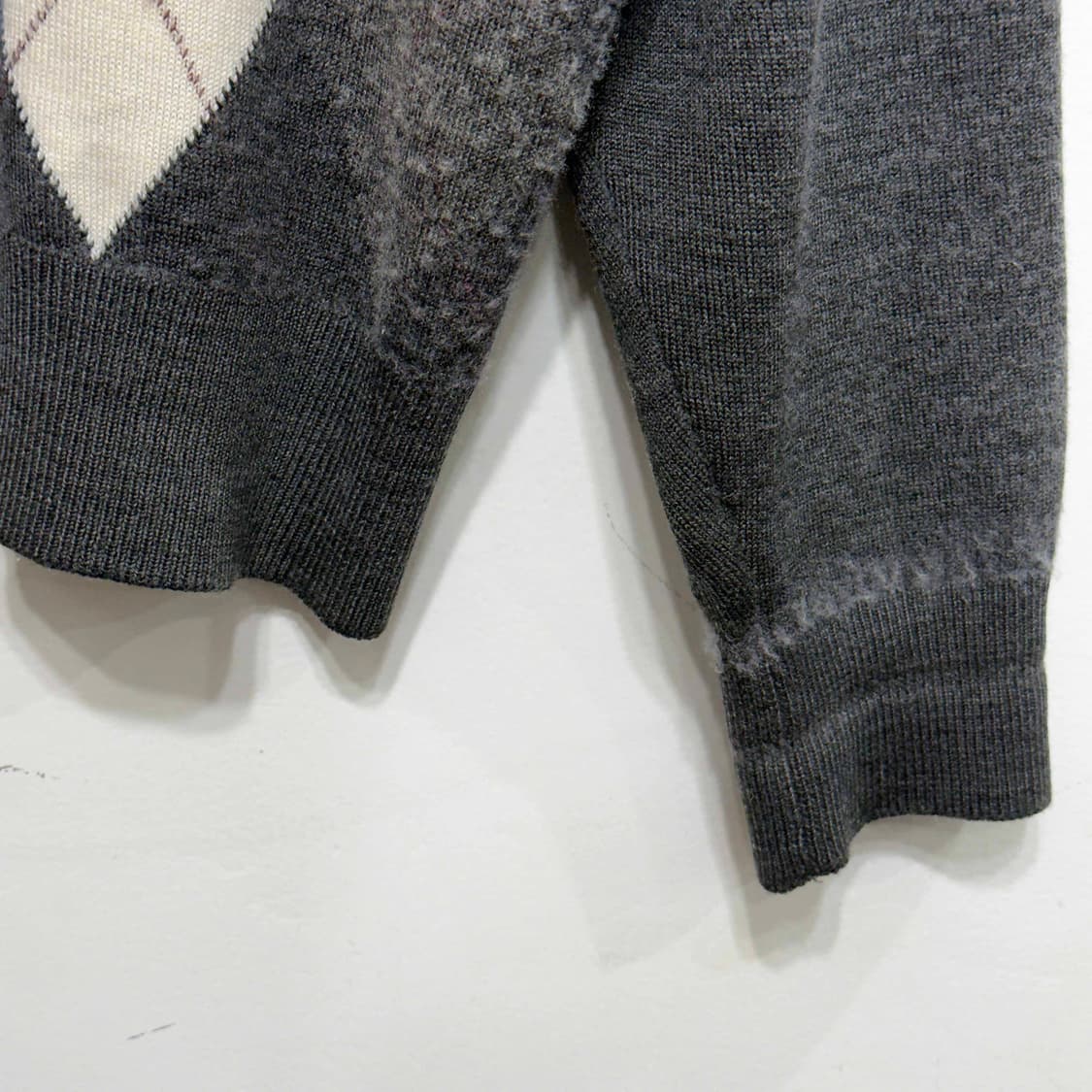 서광 라코스테 아가일 니트 가디건 상품이미지3