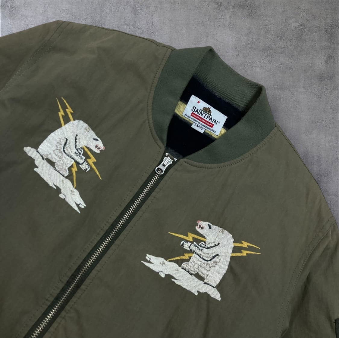 세인트페인 카키 알래스카 수베니어 MA-1 자켓 상품이미지3