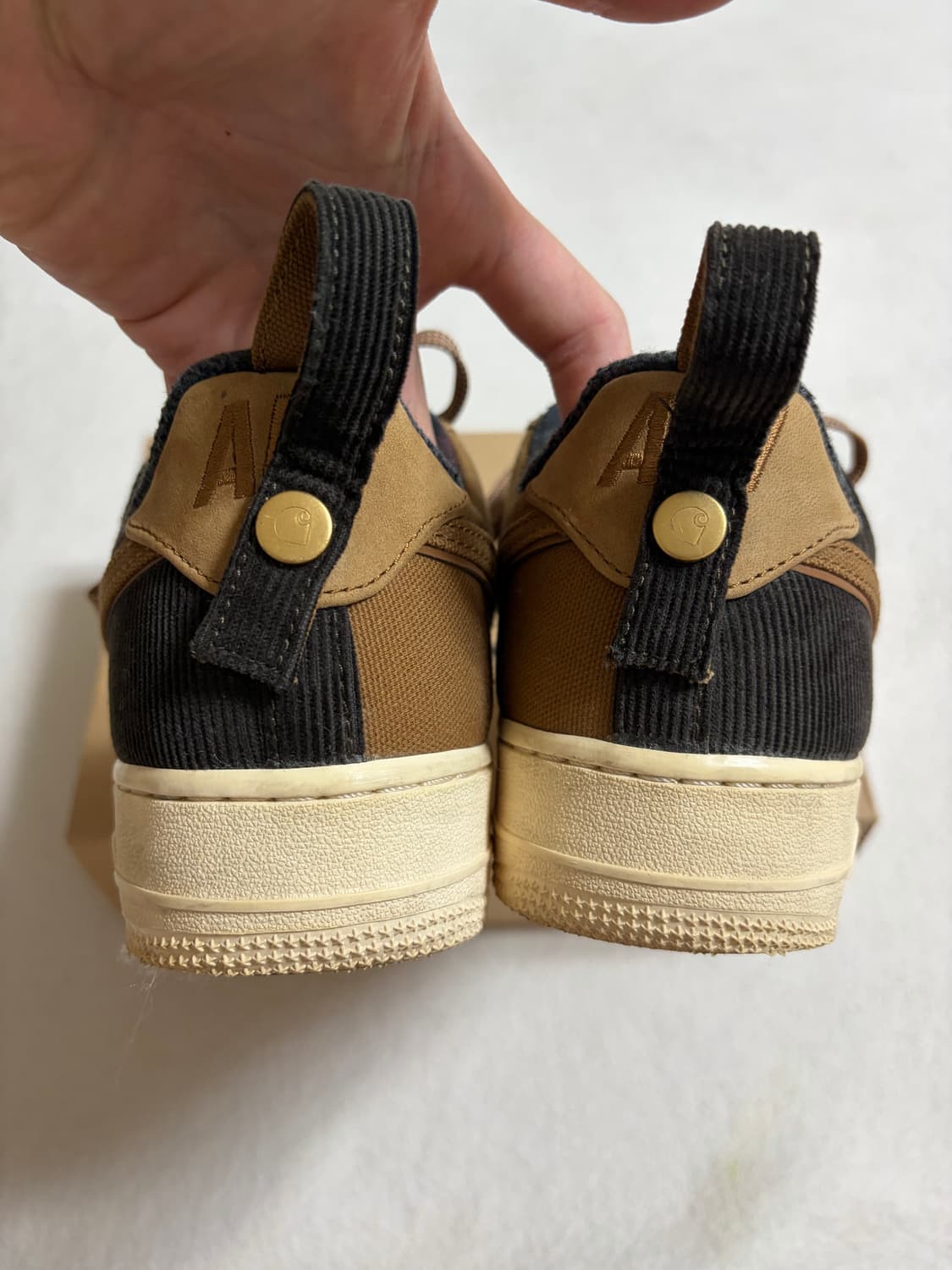 (260)나이키x칼하트 윕 WIP 에어포스 1 로우 (에일 브라운) 단품 상품이미지4