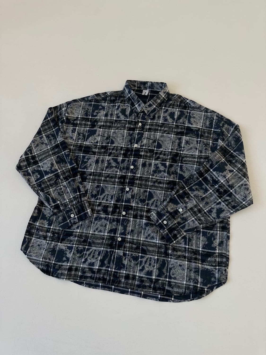 스노우 체크 나염 셔츠 상품이미지1