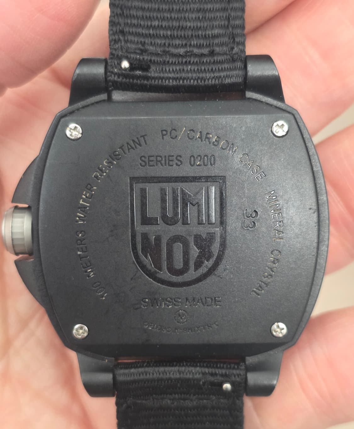 루미녹스 (LUMINOX) 블랙아웃 XL 0201.BO 스위스 쿼츠시계 상품이미지3