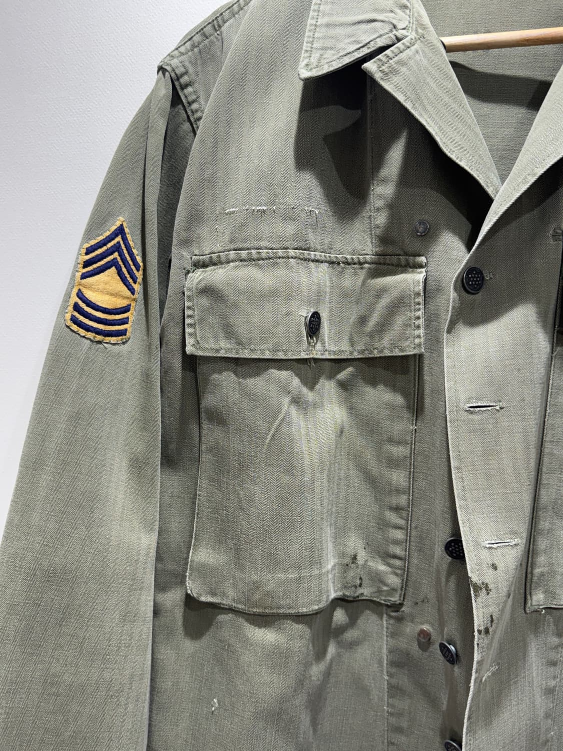 40s 오리지널 M43 HBT 셔츠 (36R) 상품이미지3