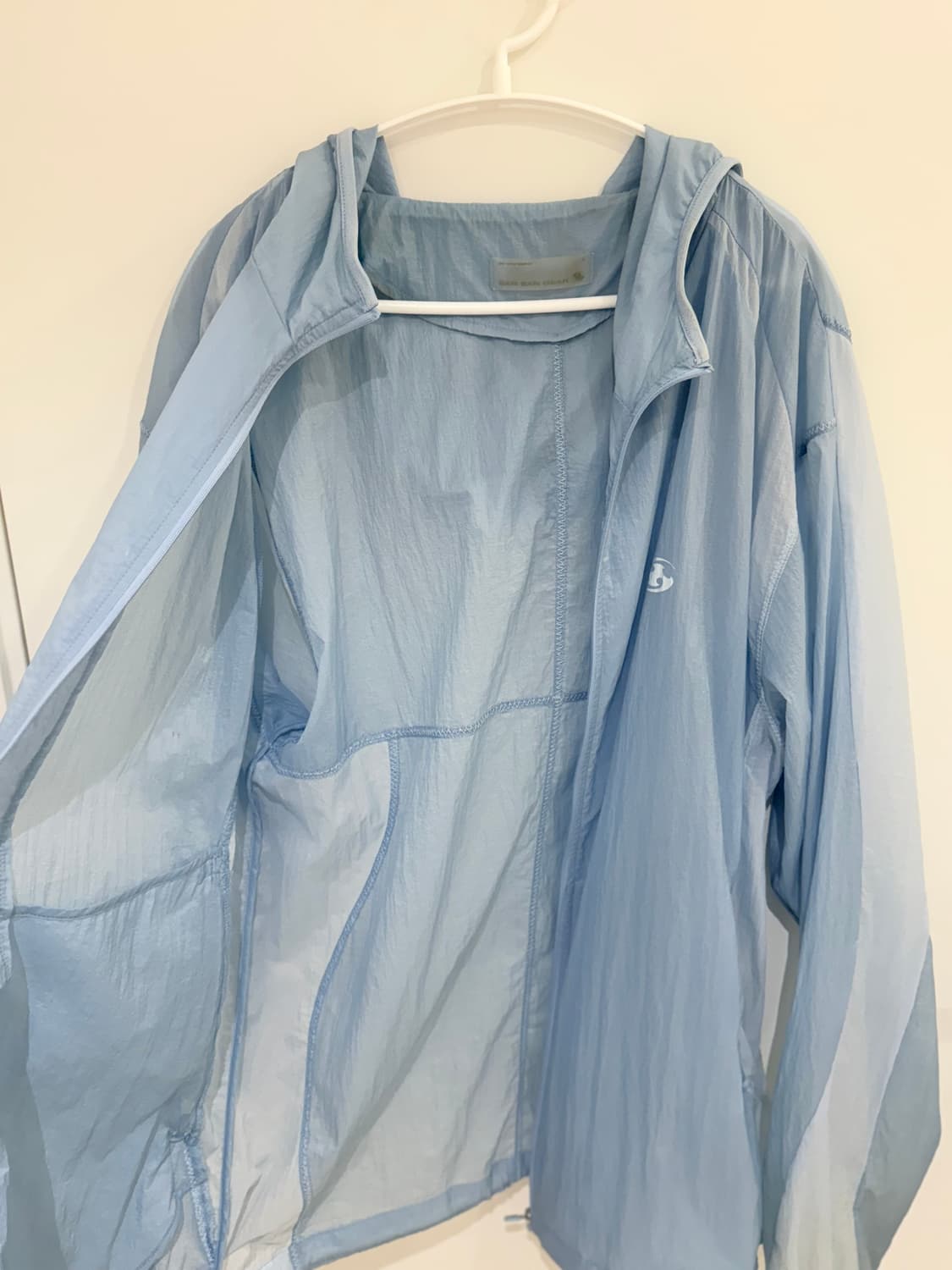 산산기어 패널드 자켓 스카이블루 24ss paneled jacket 상품이미지5