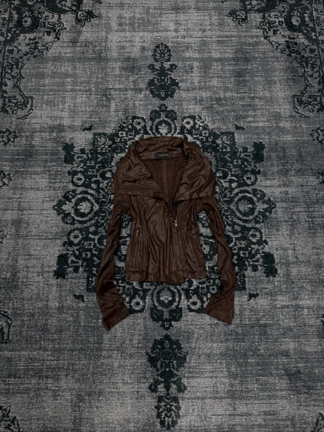 Spiral girl brown high neck draping jack 상품이미지2