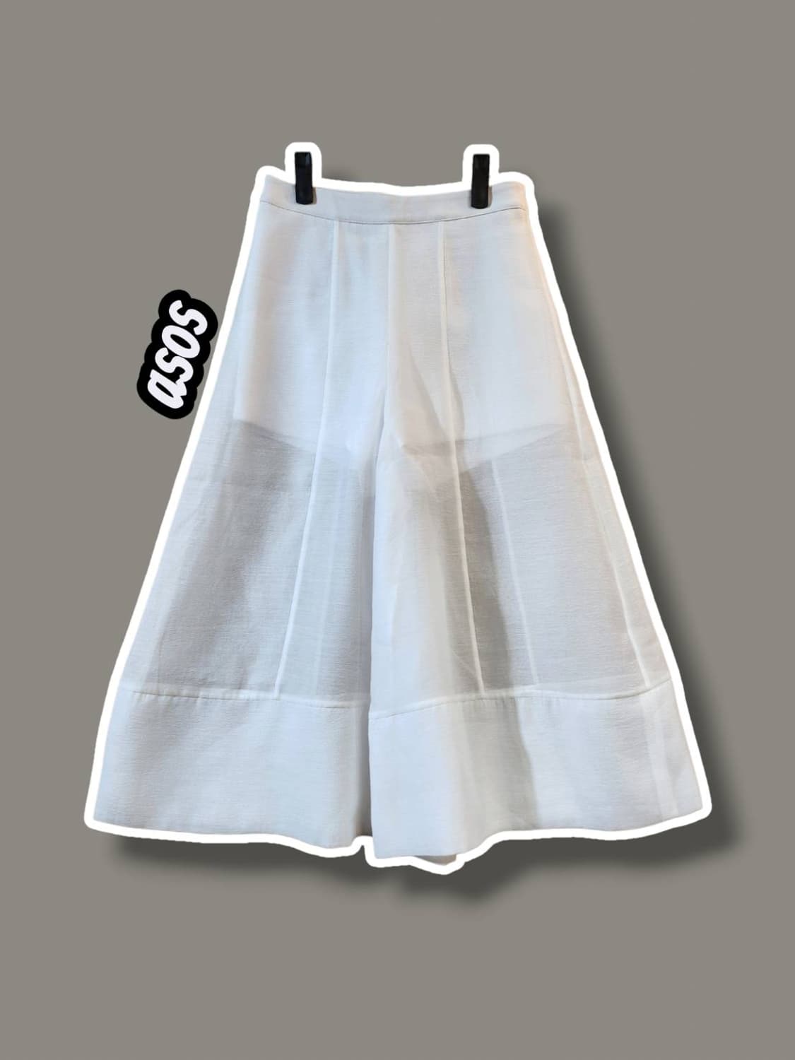 25/ asos 아소스 시스루 큐롯팬츠 화이트 /0610 상품이미지1