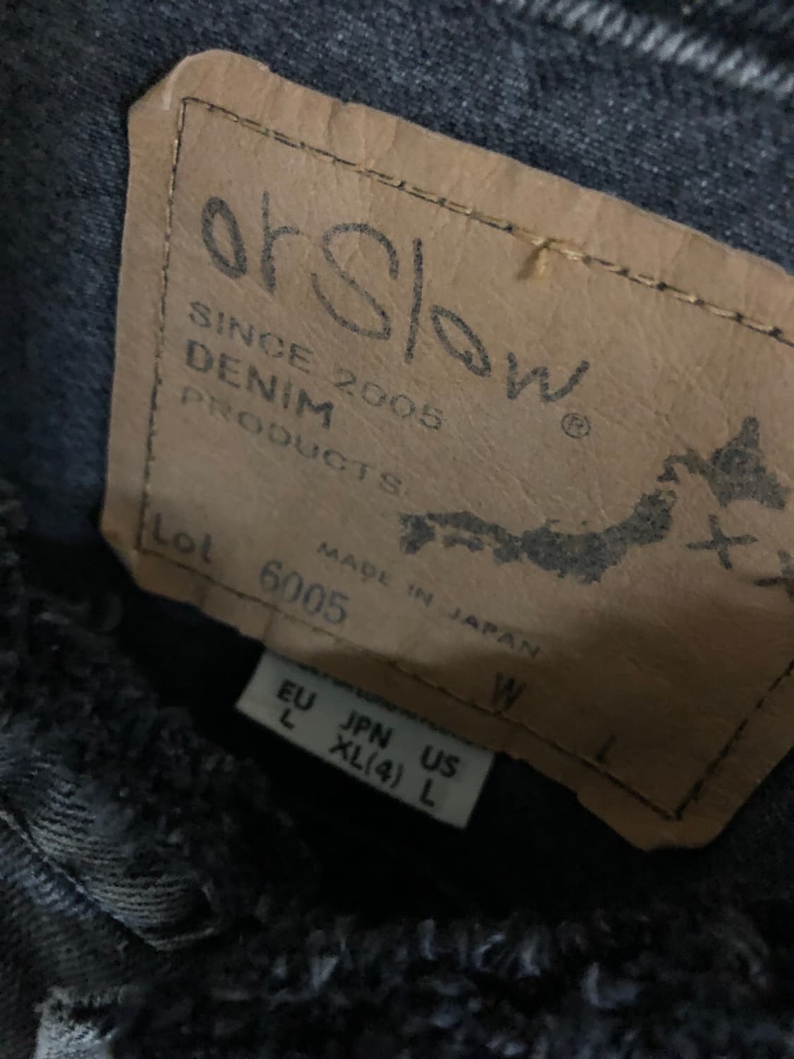 오어슬로우 비샵별주 3세대 데님자켓 4사이즈 XL 상품이미지4