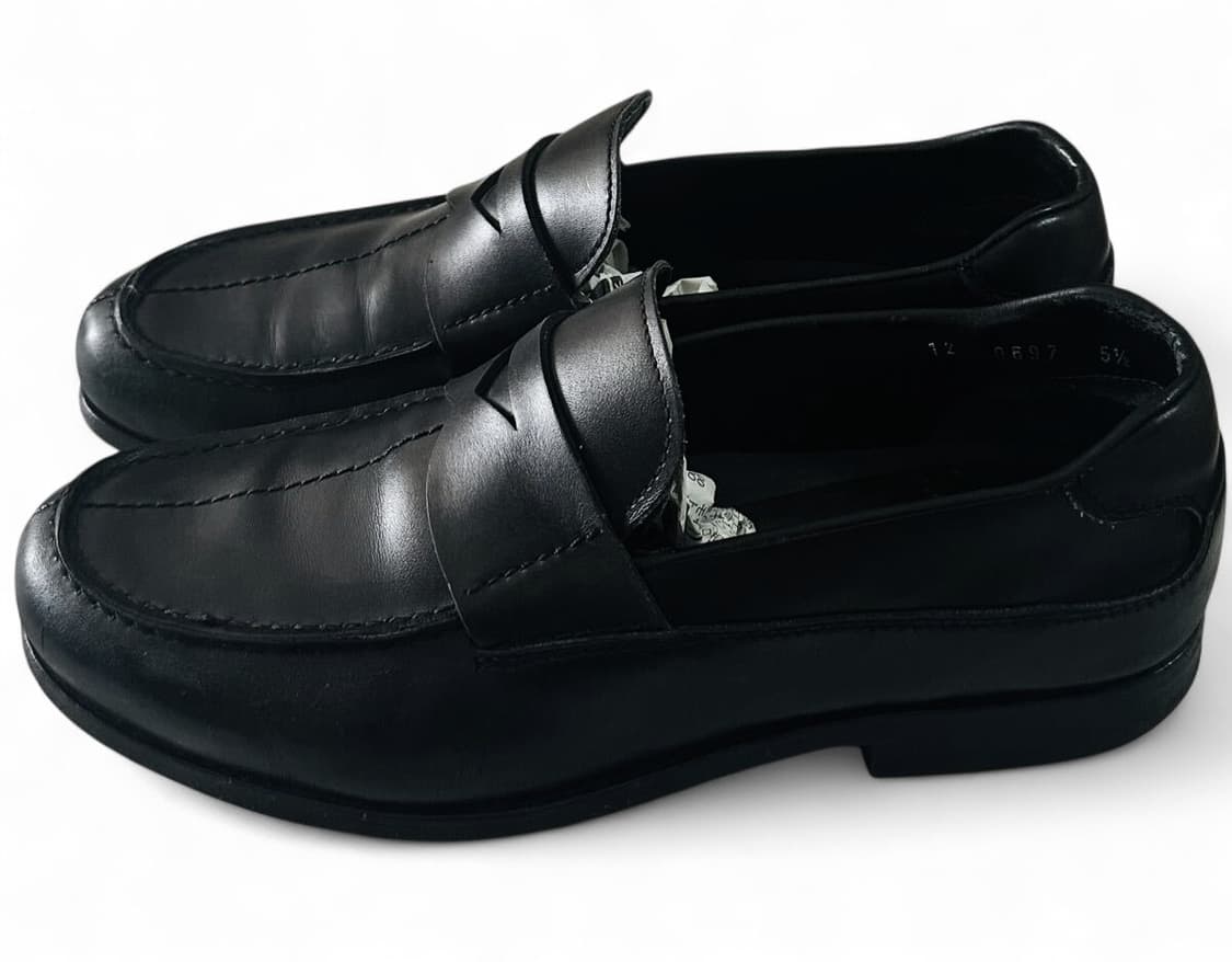 프라다 블랙 레더 로퍼 상품이미지3