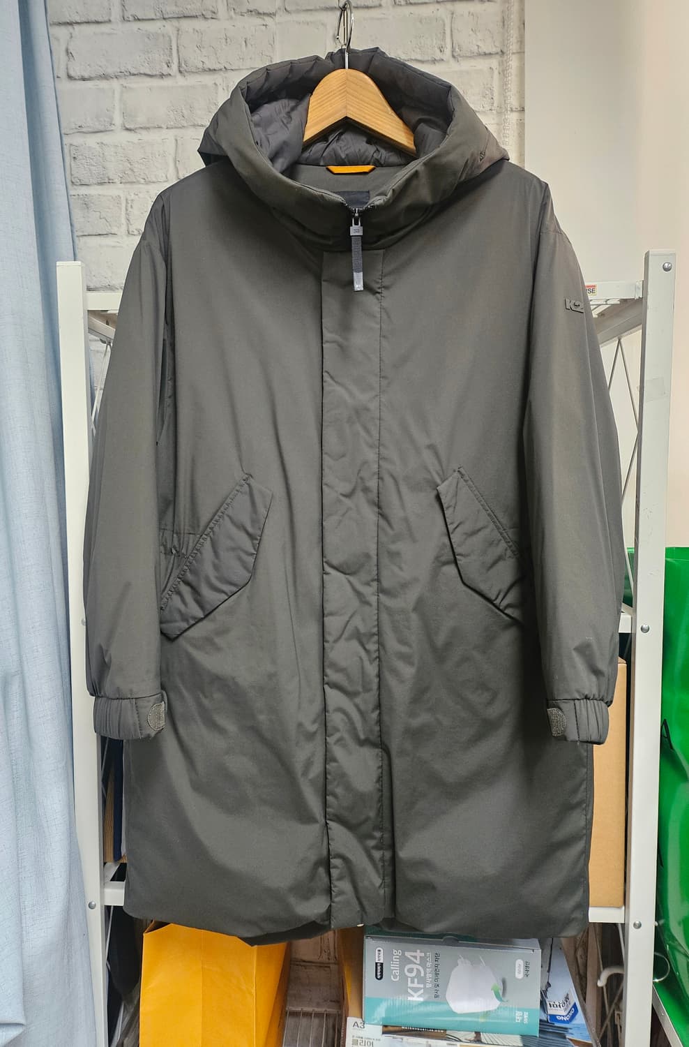 K2 여성패딩 66 씬에어 후드 구스다운자켓 오버핏 AD09 상품이미지1