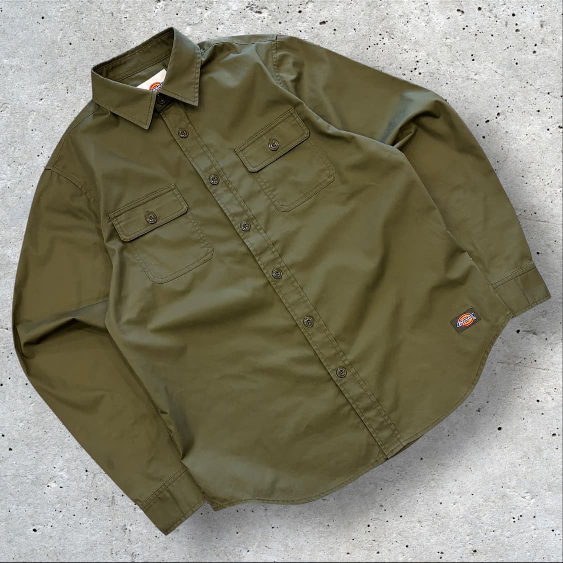 [M] 디키즈 워크 셔츠 카키색 남방 D248 상품이미지1