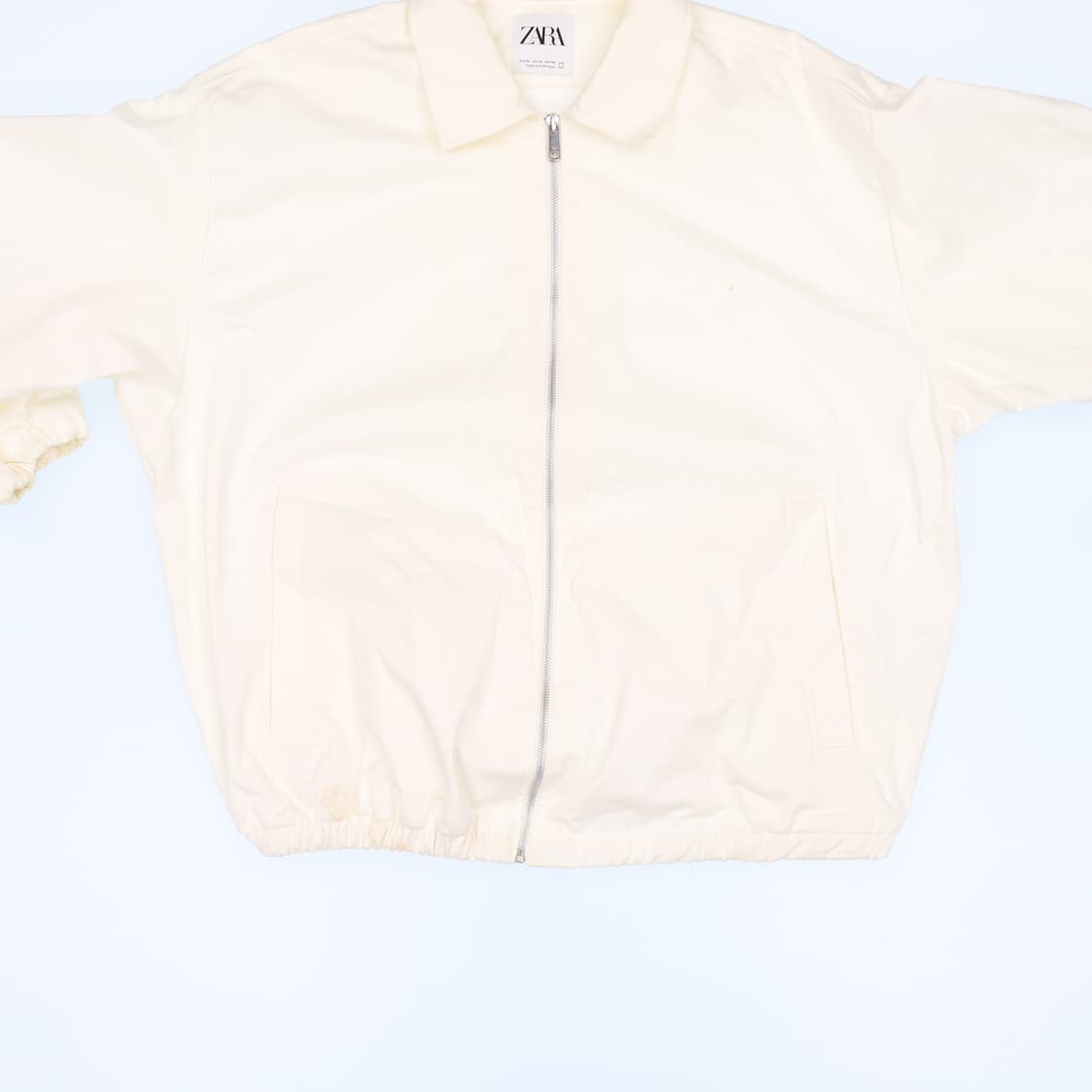 [XL] 자라 남성 화이트 블루종 자켓 0120J 상품이미지6