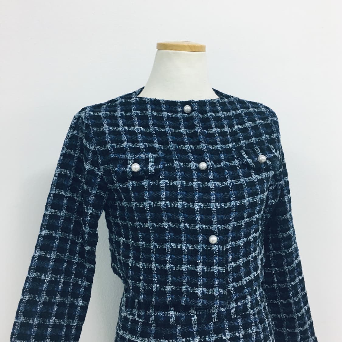 남색 트위드 셋업 상품이미지4