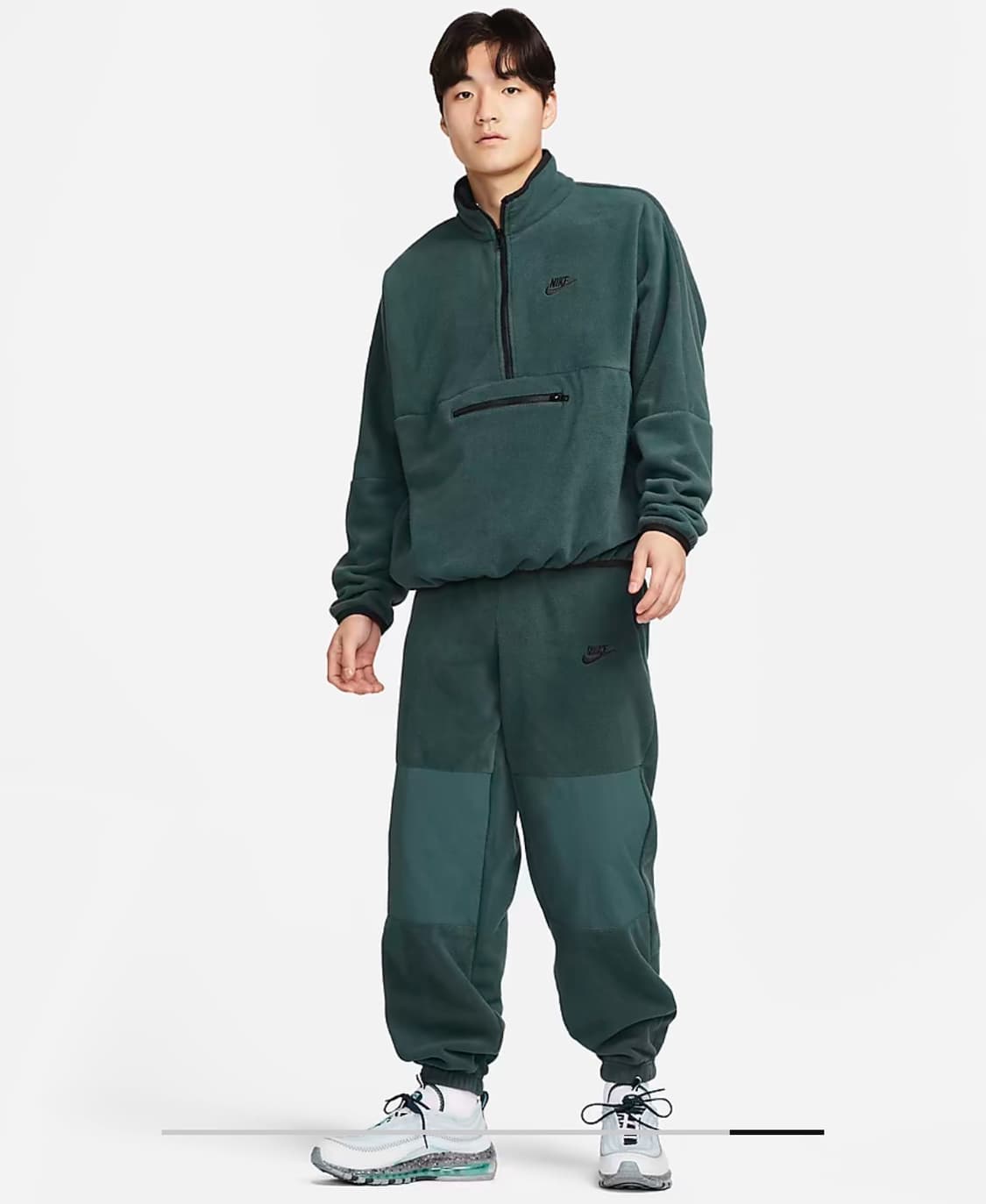 (새상품 XL) 나이키 클럽 플리스 보아 하프 집업 탑 후리스 아노락 상품이미지4