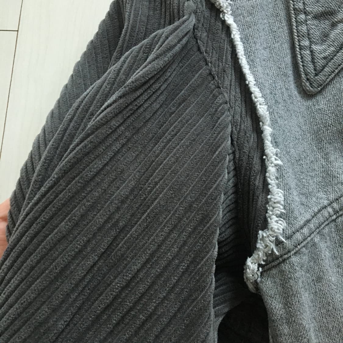 더일마 한정판 데님 코듀로이 자켓 Free / 남여공용 상품이미지4