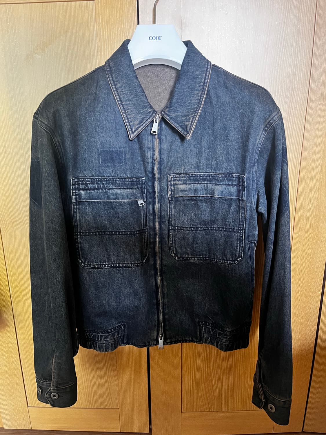 쿠어 틴트 데님 집업 자켓 (인디고브라운) M 상품이미지2