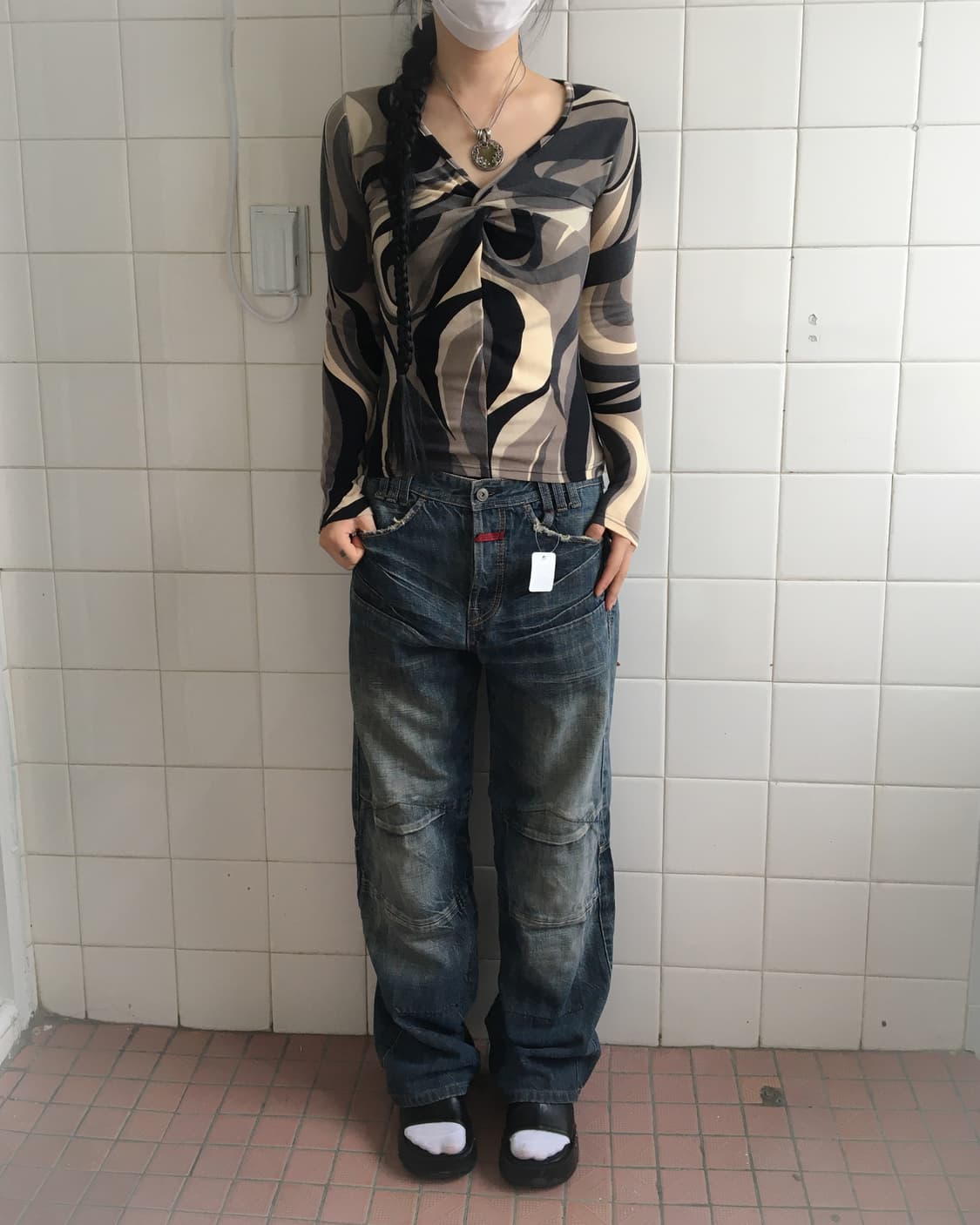 Pattern point knit 상품이미지1