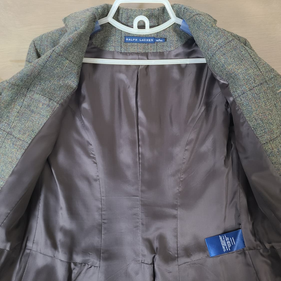 (S 새제품) 폴로 랄프로렌 여성 울 트위드 테일러드 싱글 클래식 코트 상품이미지5