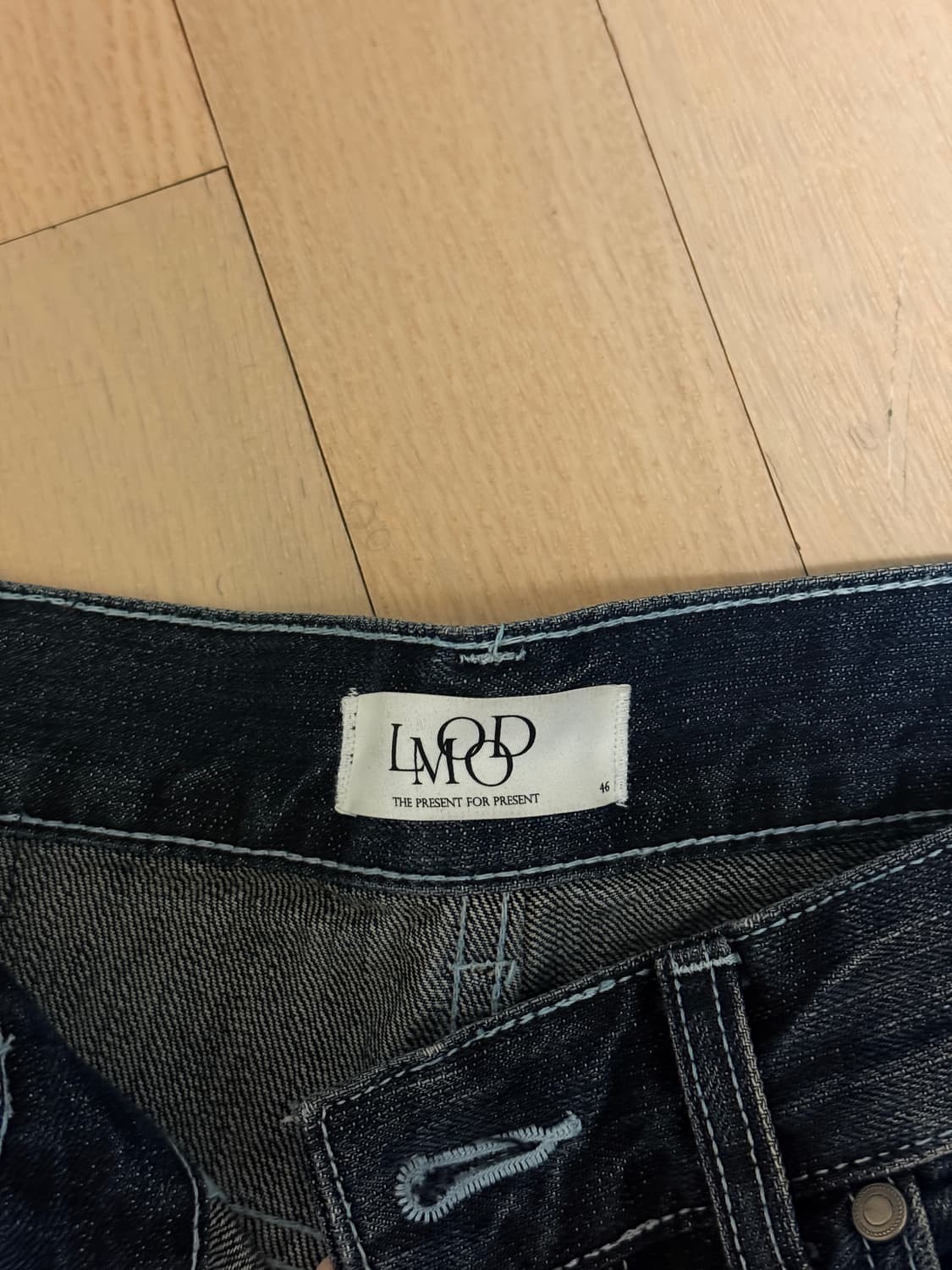 엘무드 / 서프 벌룬 와이드 데님 / 다크블루 / 46 상품이미지6