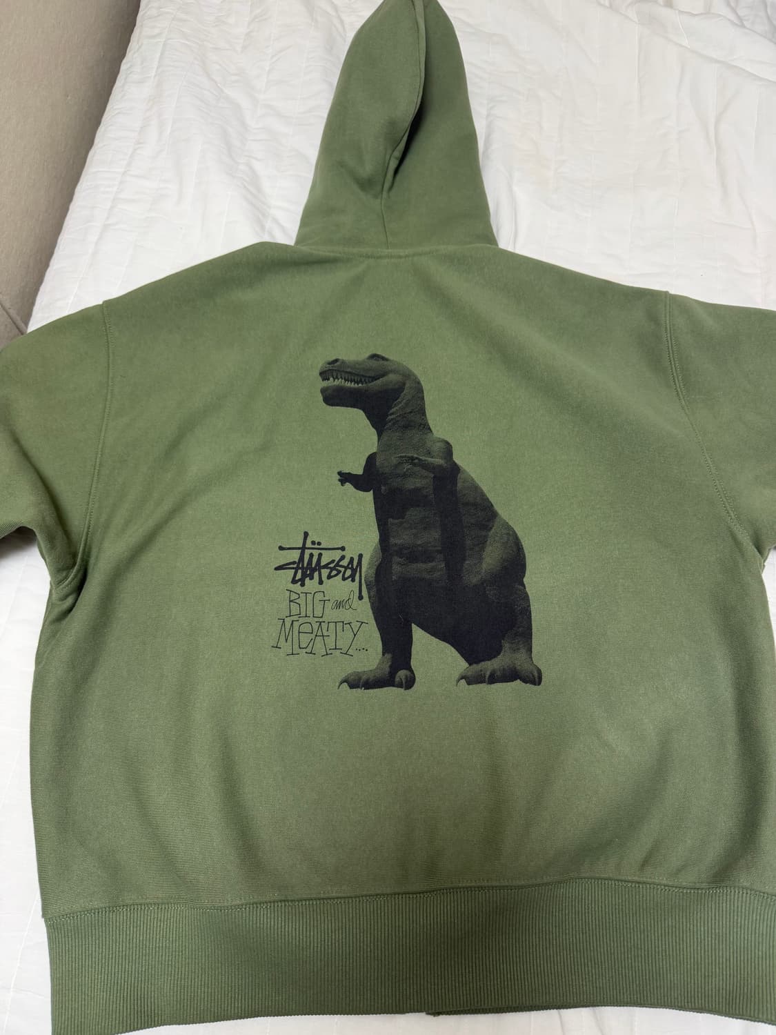 스투시 빅 앤 미티 집 후드 올리브 상품이미지2