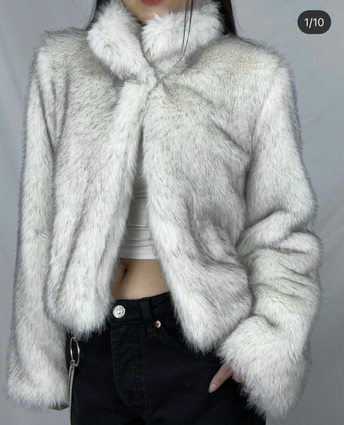 화이트 퍼자켓 상품이미지3