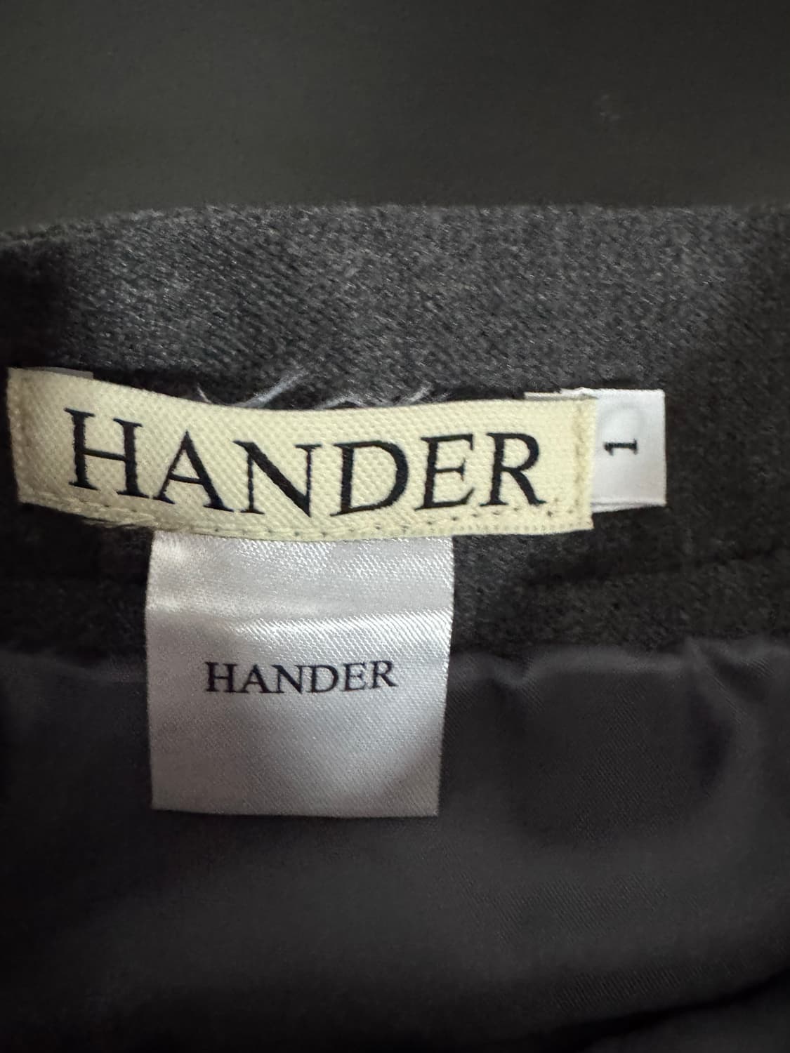 여성 hander 헨더 주름 절개 미니멀 스커트 26.7인치 빈티지 상품이미지3