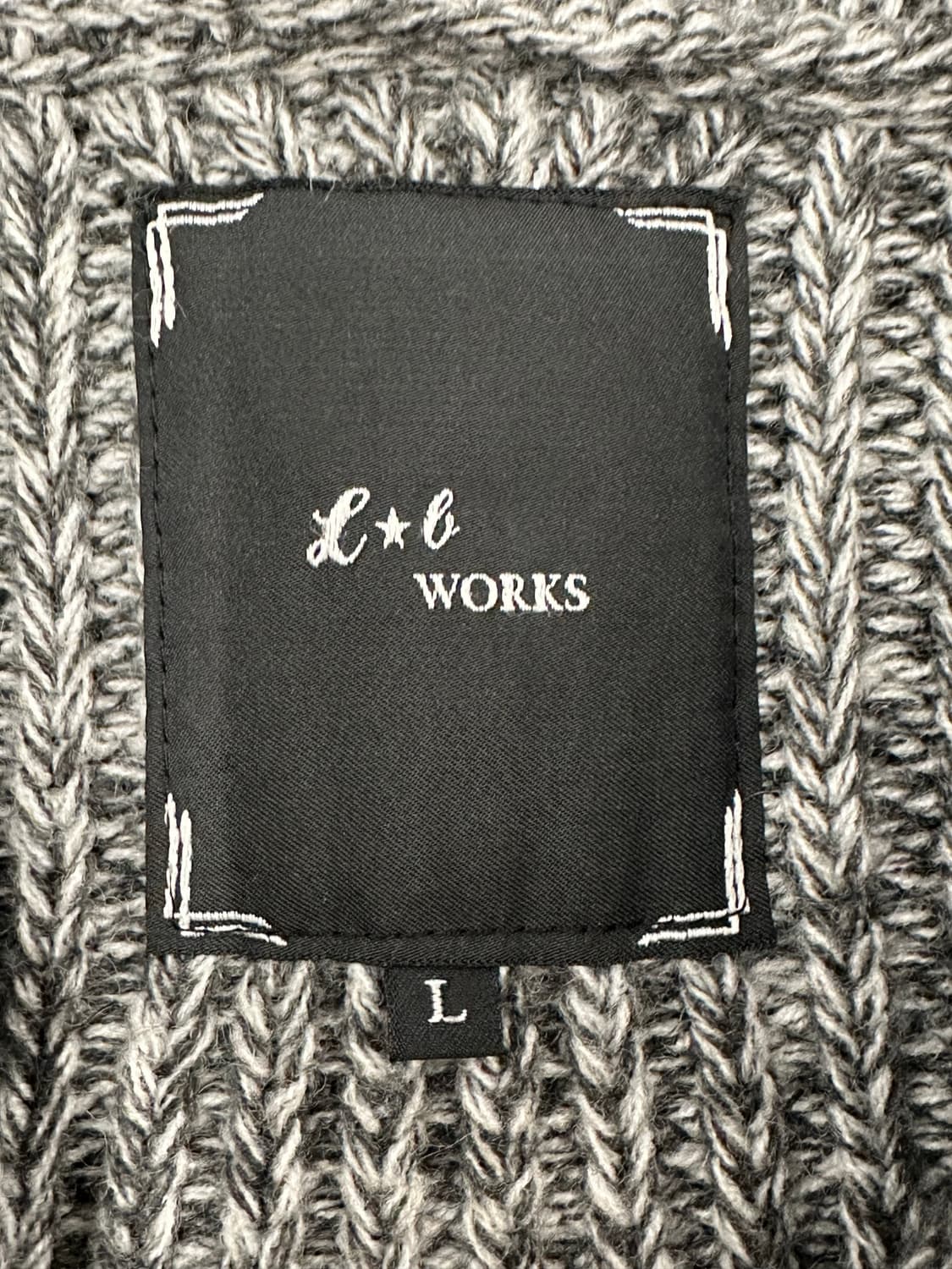 L)L.B-works 빈티지 여성 숄 카라 니트 가디건 상품이미지5