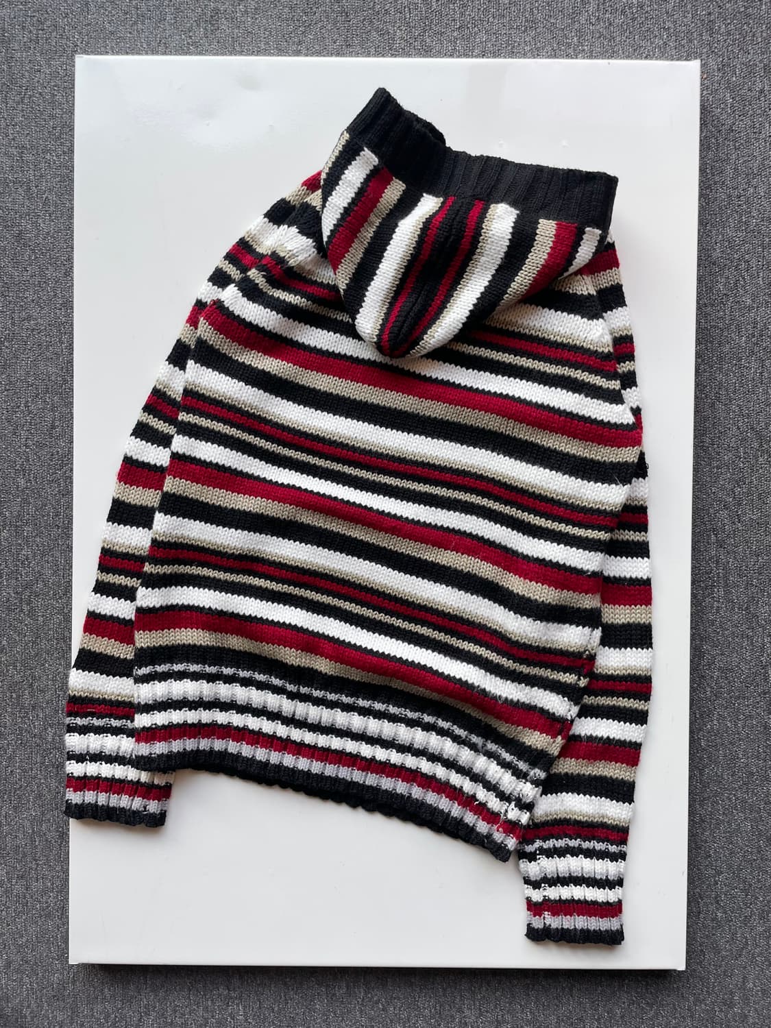 Stripe hood knit 상품이미지3