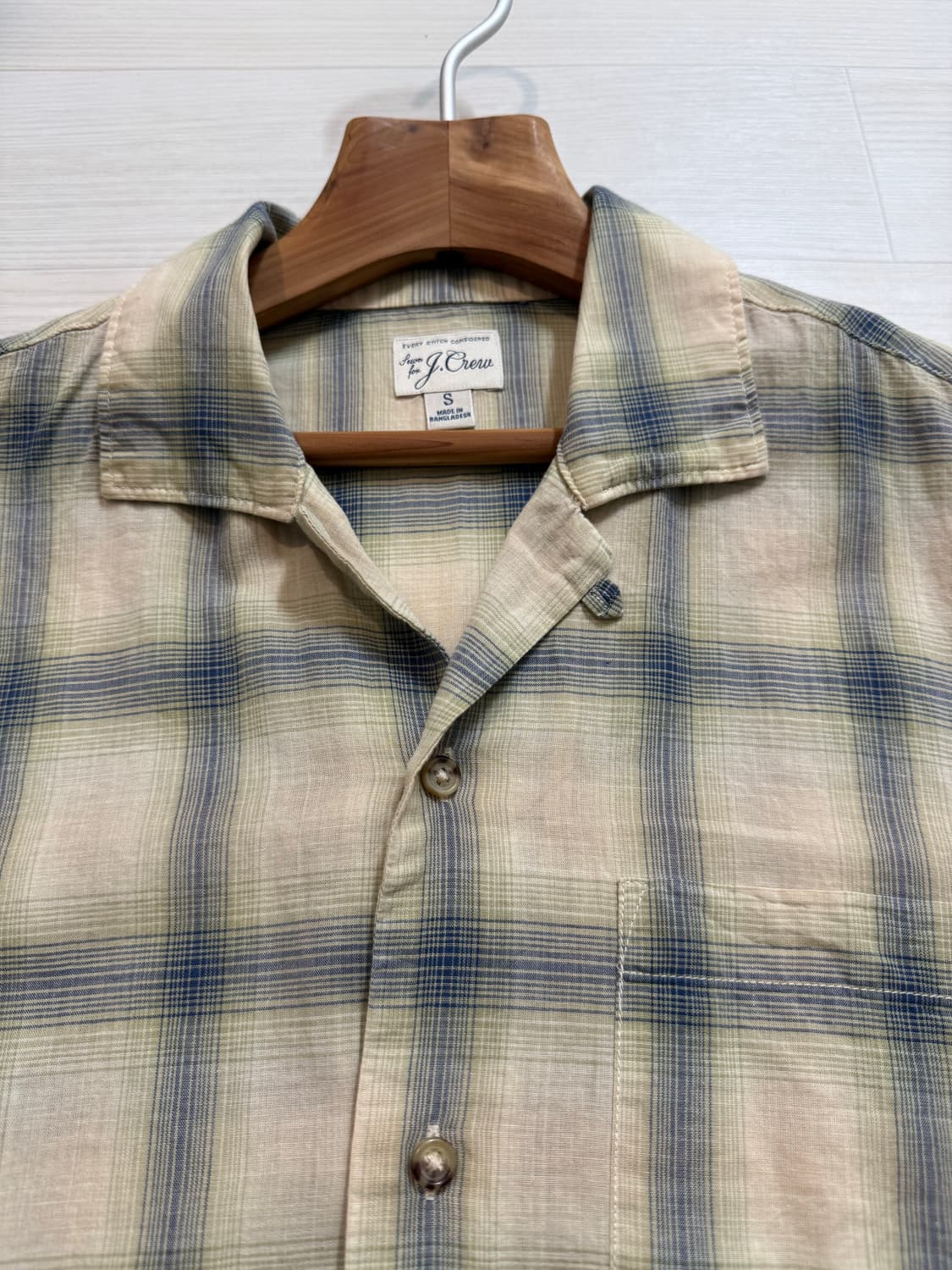 J.Crew 캠프 체크 셔츠(오픈 카라) 상품이미지2
