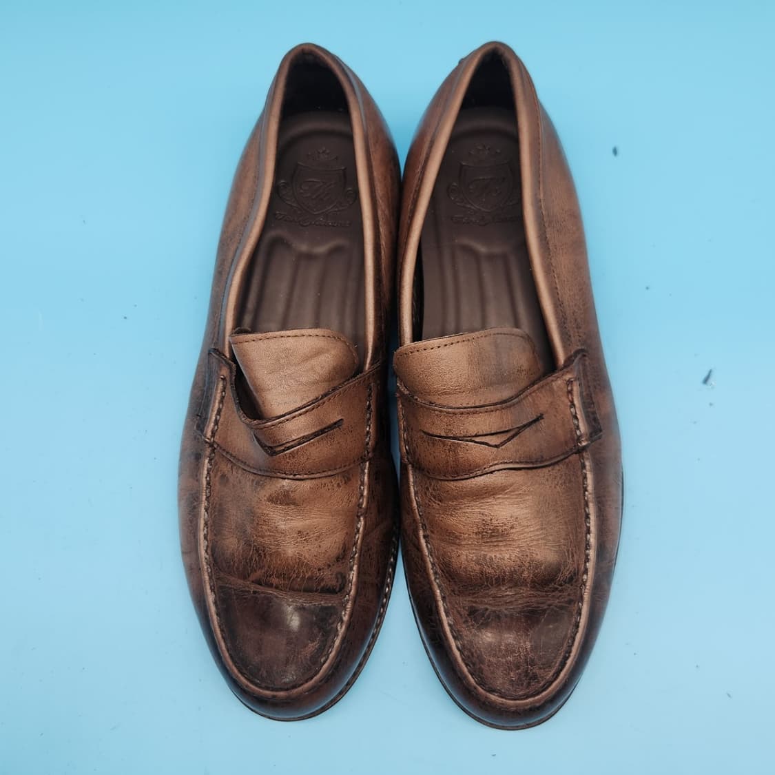 o 탠디 레더 남성로퍼 실사이즈275 상품이미지2