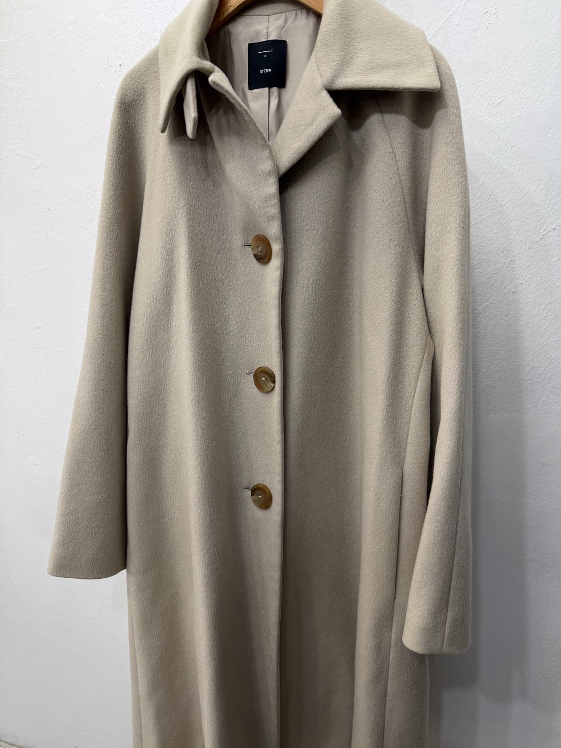 정품) SYSTEM 시스템 한섬 캐시미어 코트 82 상품이미지3