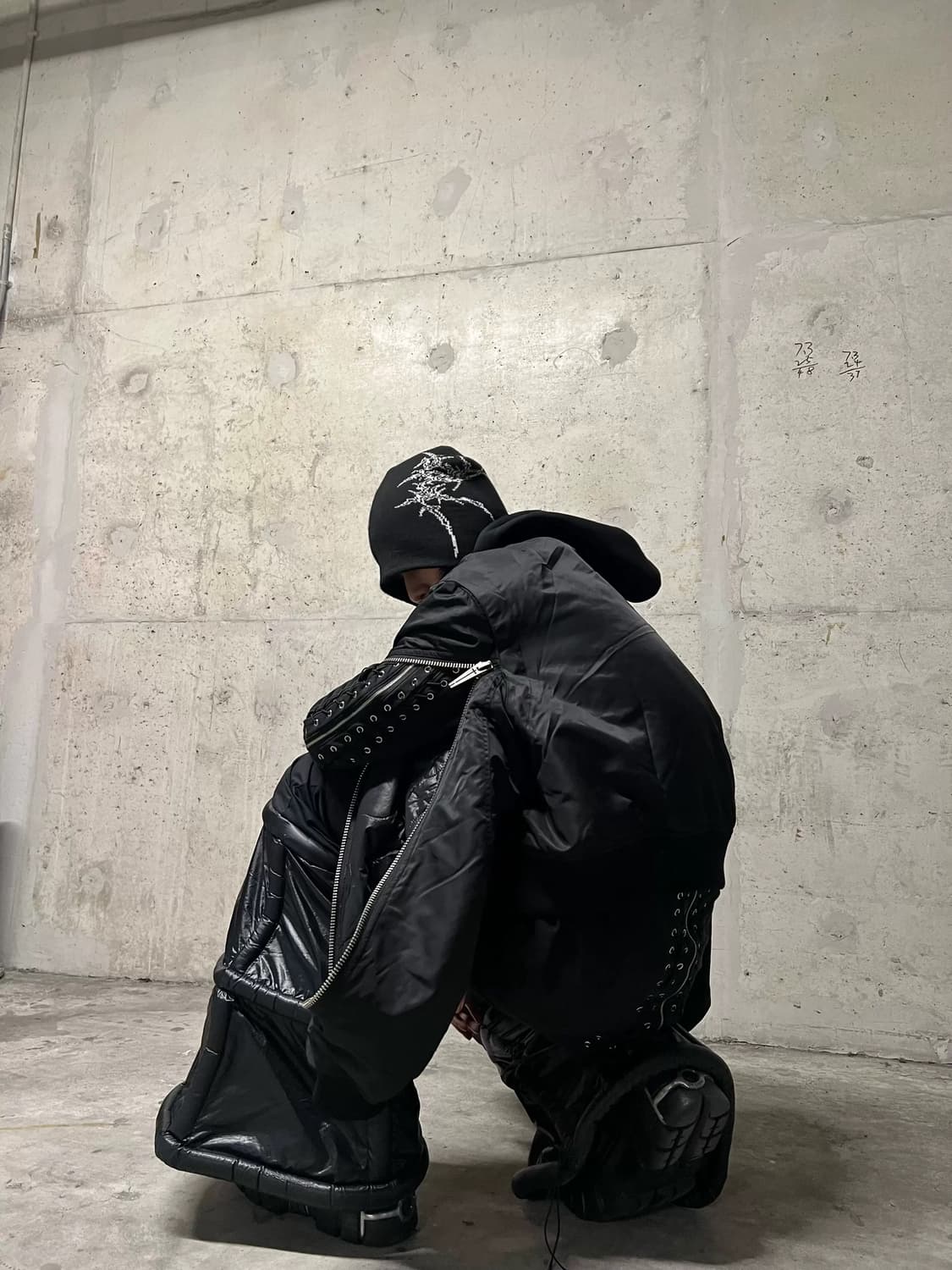 Skull Bone Graphic Beanie 상품이미지8