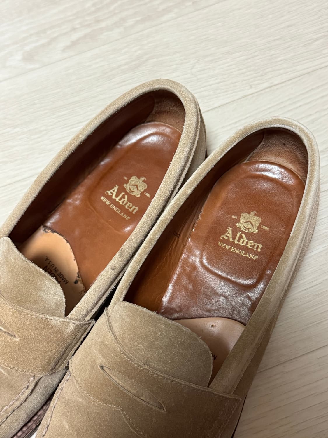 알든 6244 스웨이드 언라인드 로퍼 10E 상품이미지2