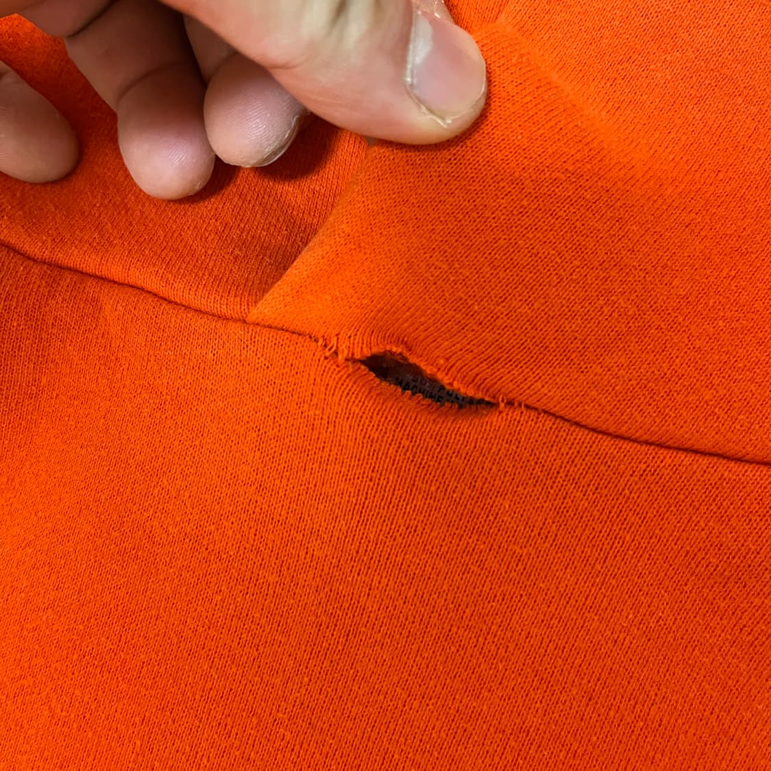 [L] 90s 빈티지 러셀 후드 오렌지 상품이미지3