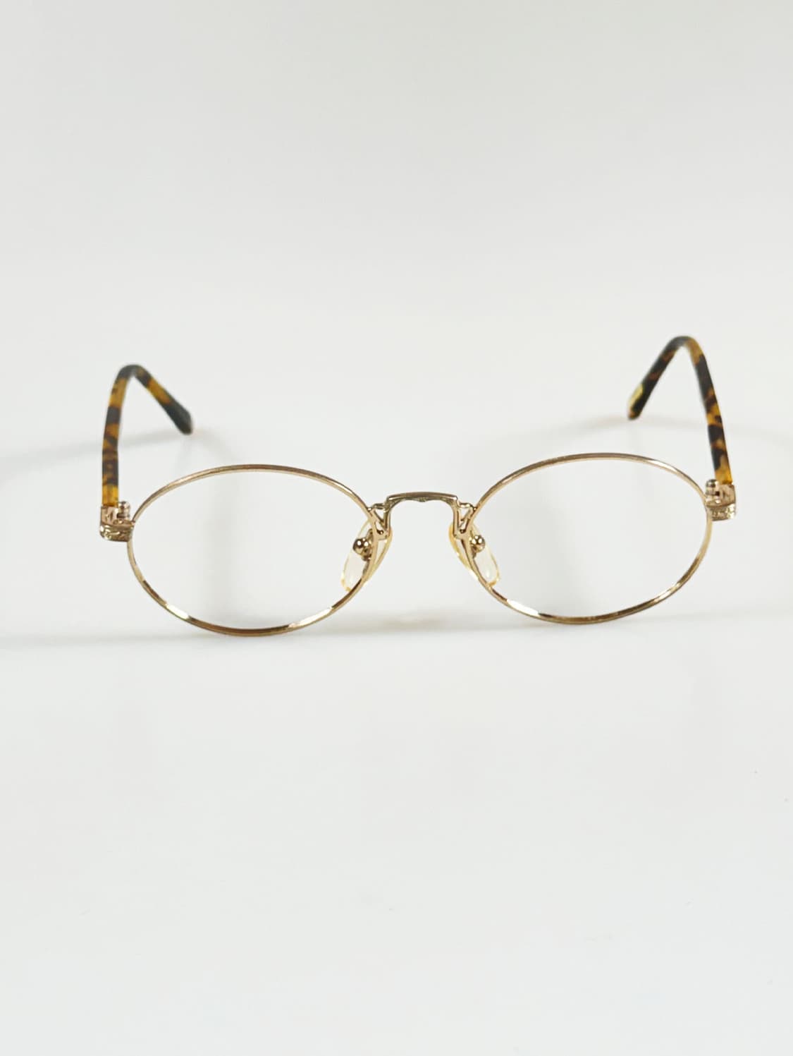 90s CECIL 골드 슬림 오벌 프레임 빈티지 안경 상품이미지2