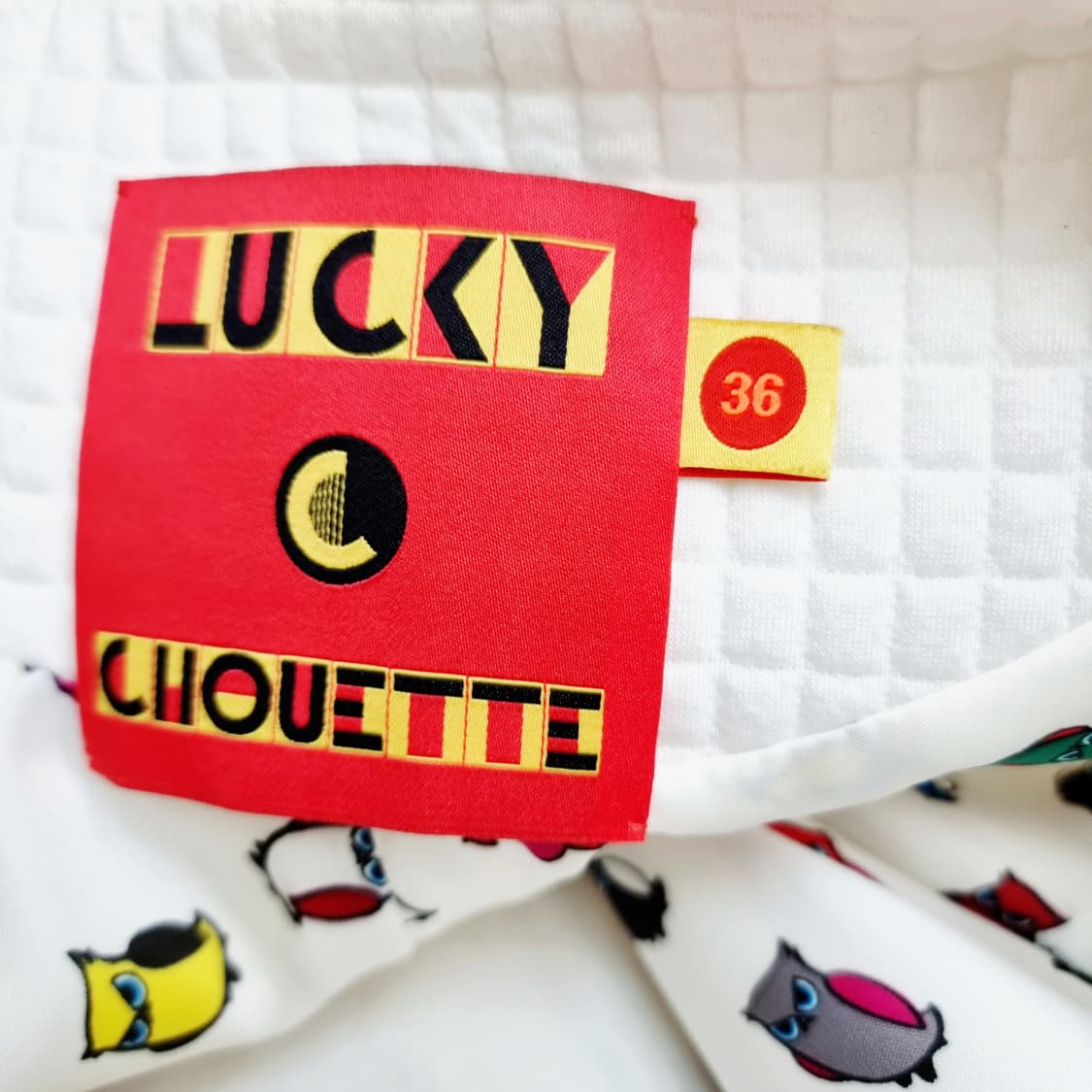 럭키슈에뜨 레이스체인띠 오픈형 퀼팅 자켓 (55/표기36) 상태굿 상품이미지9