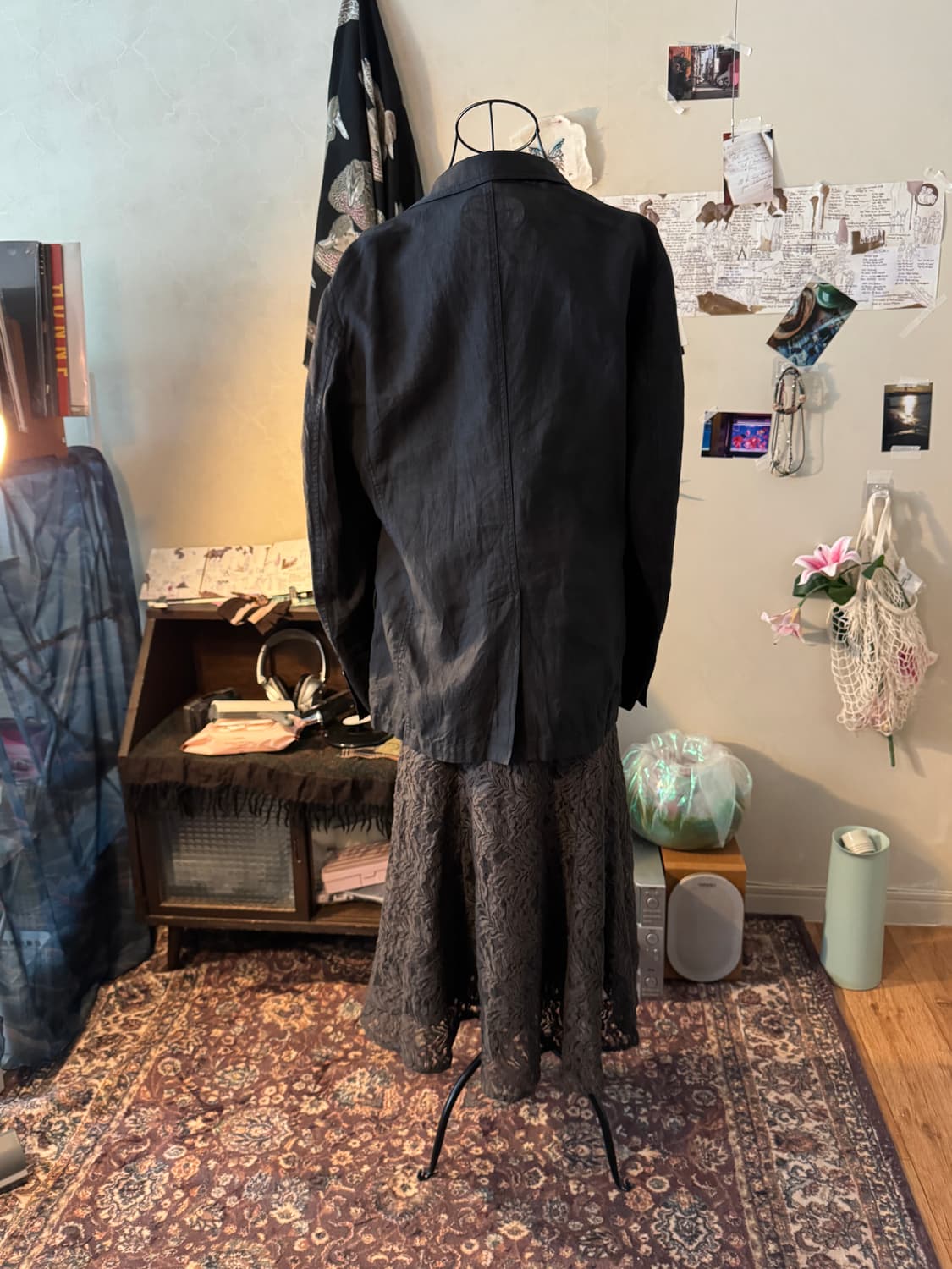 [Natural beaty basic] grey flared skirt 상품이미지4