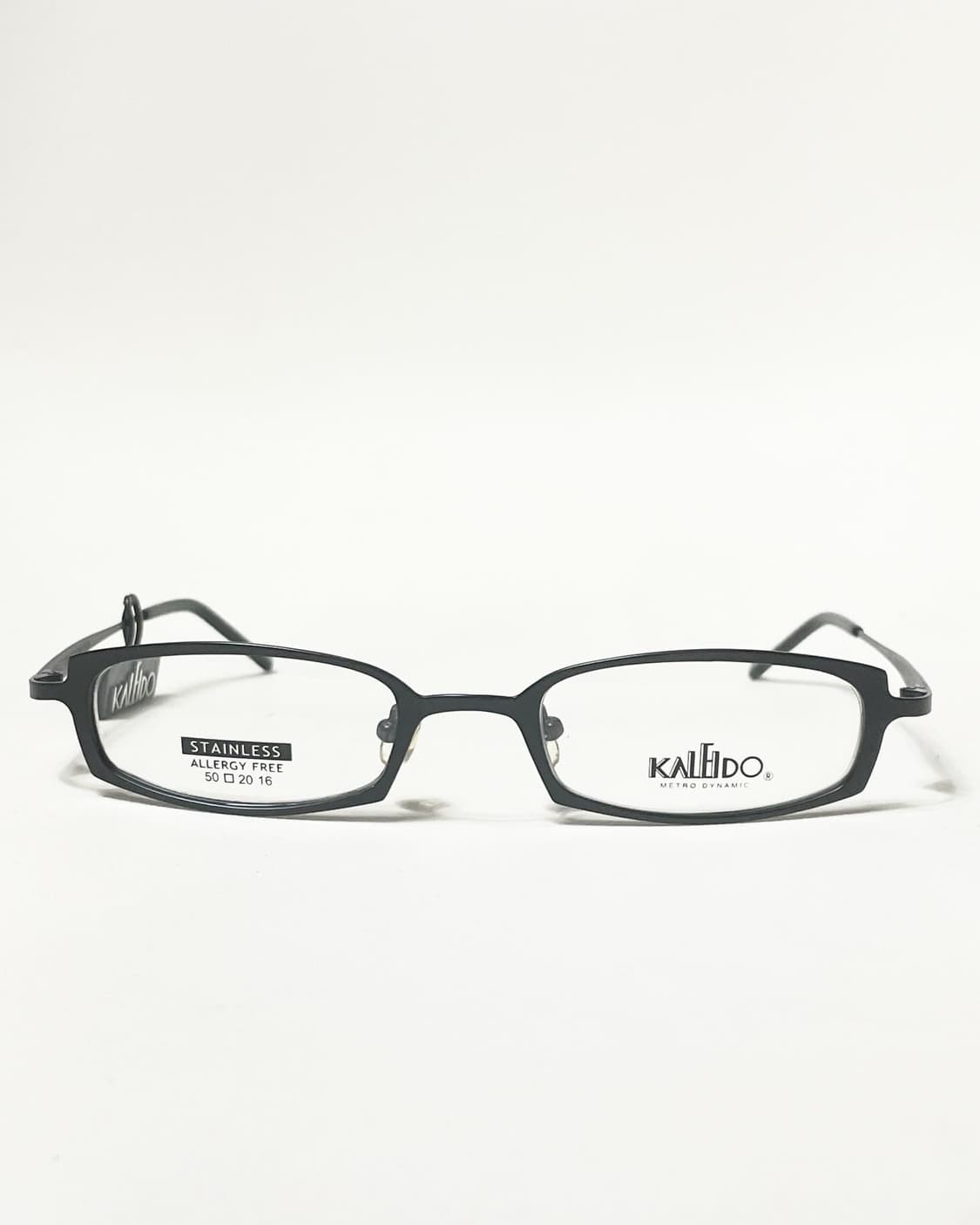 KALEIDO 슬림 스퀘어 블랙 빈티지 안경 상품이미지2