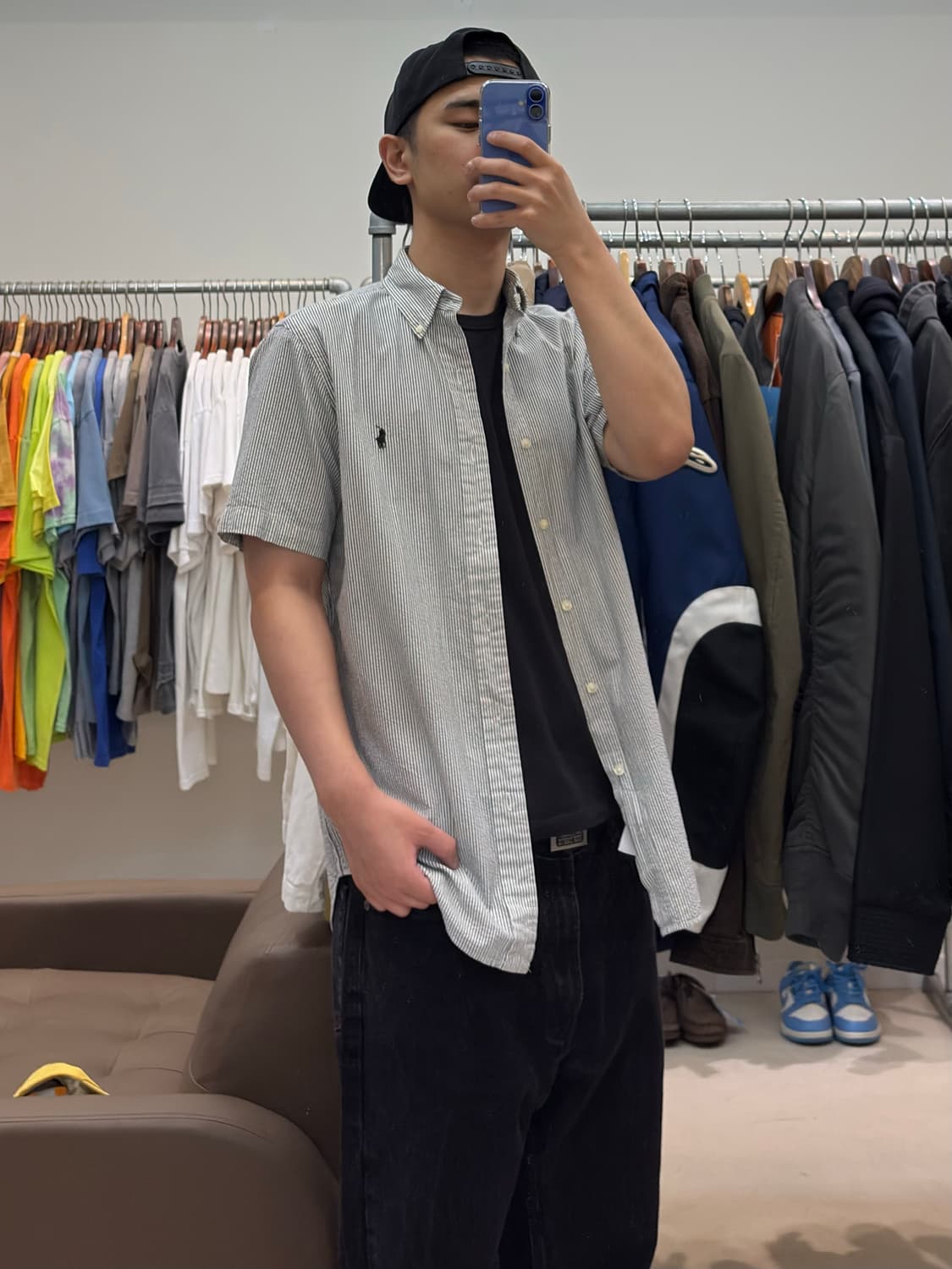 폴로 랄프로렌 히코리 반팔 셔츠 상품이미지8
