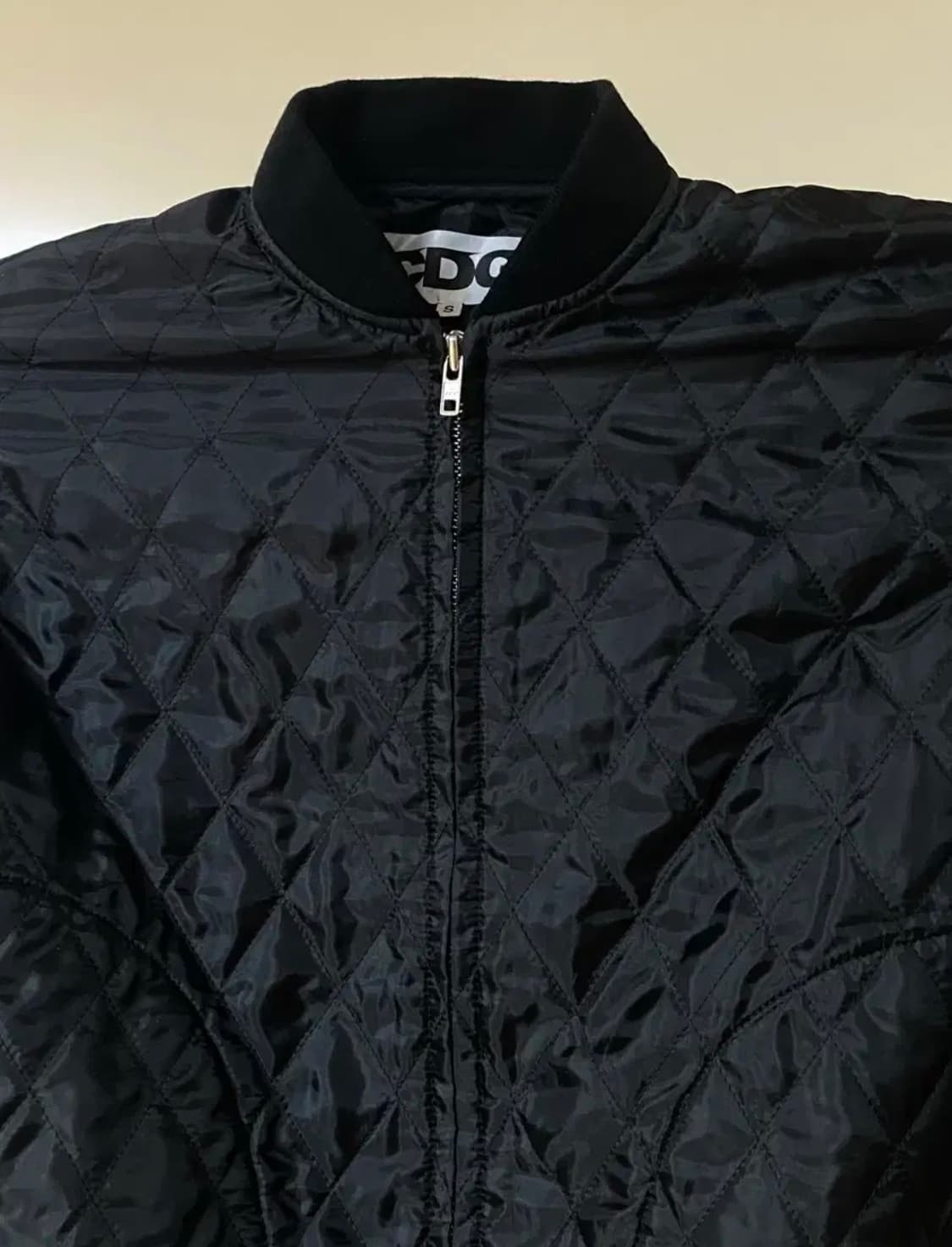 [S] 꼼데가르송 퀄팅 봄버 검정 상품이미지2