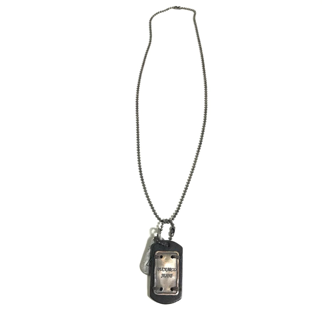 버커루 빈티지 보헤미안 히피 웨스턴 에스닉 가죽 군번줄 볼체인 목걸이 상품이미지2