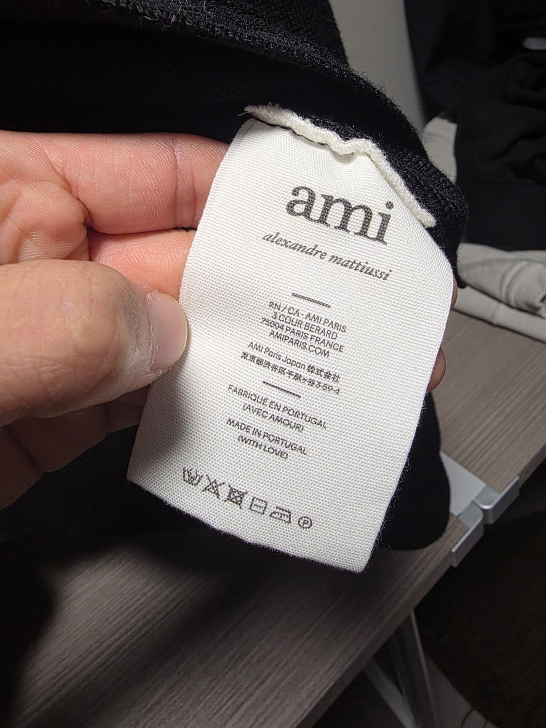 아미 스몰로고 가디건 L 상품이미지2