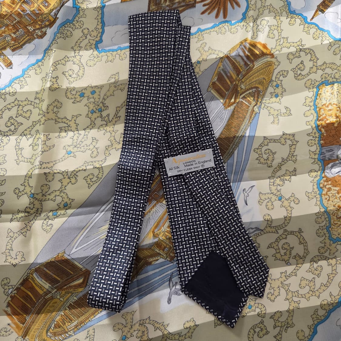 Aquascutum 아쿠아스큐텀 빈티지 넥타이 상품이미지4