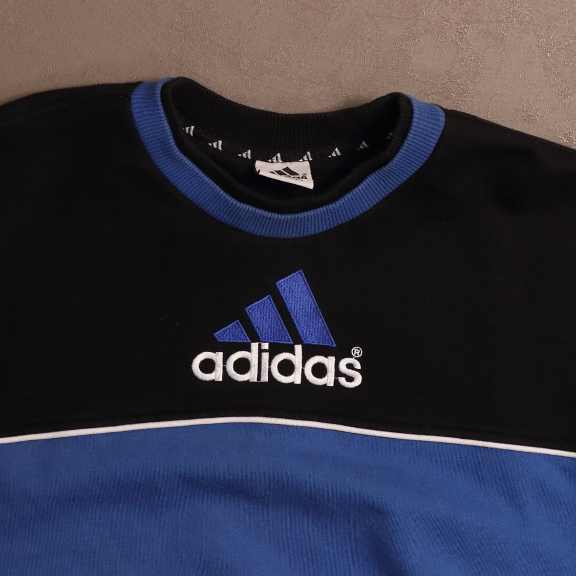 90's 아디다스 로고 자수 스웻셔츠 A1726 상품이미지2
