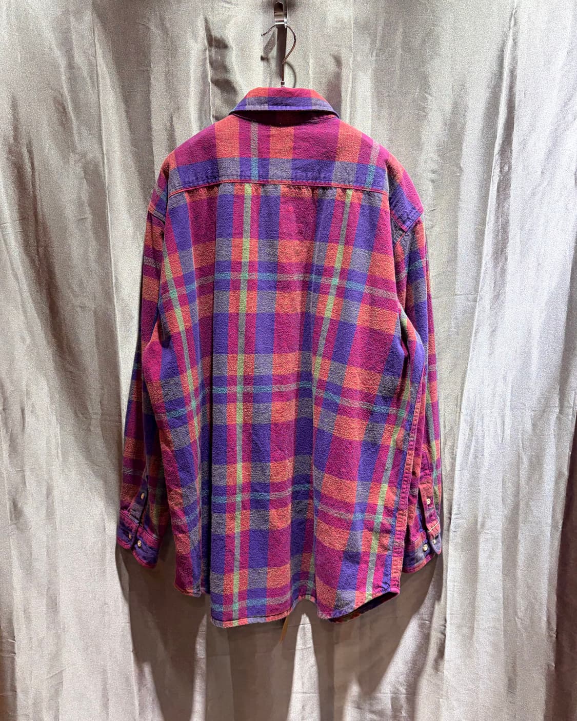 XXL Woolrich USA 울리치 퍼플 체크패턴 울 셔츠 상품이미지3