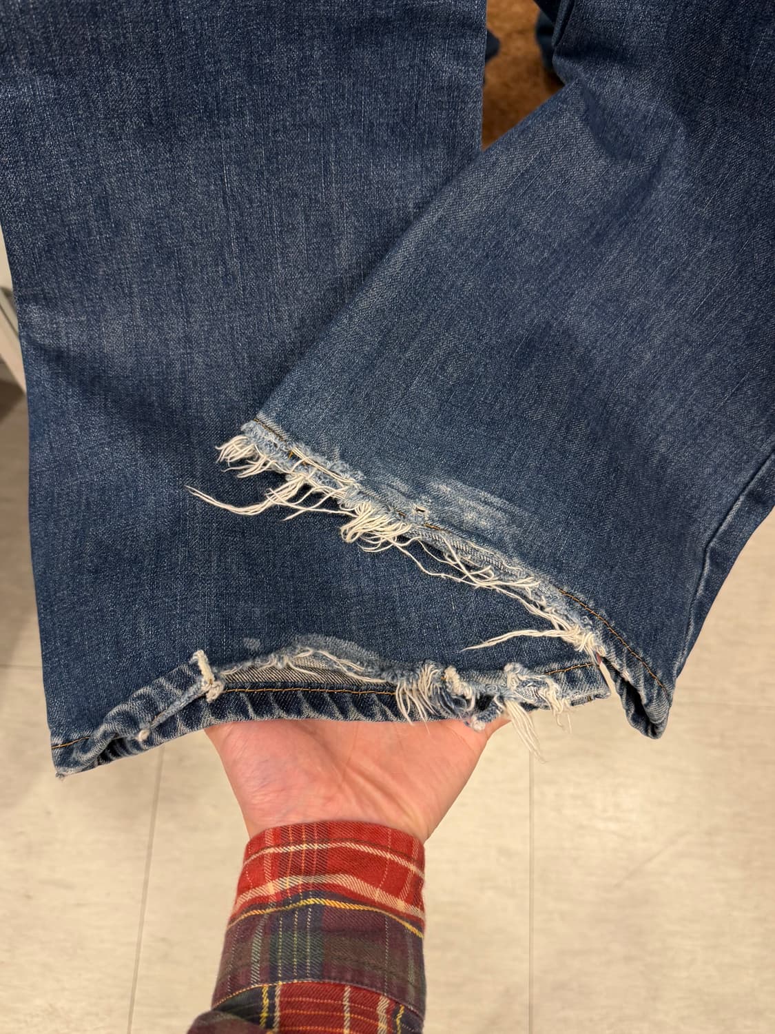 90s Levis 리바이스 557 플레어핏 부츠컷 데님팬츠 (Japan) 상품이미지7