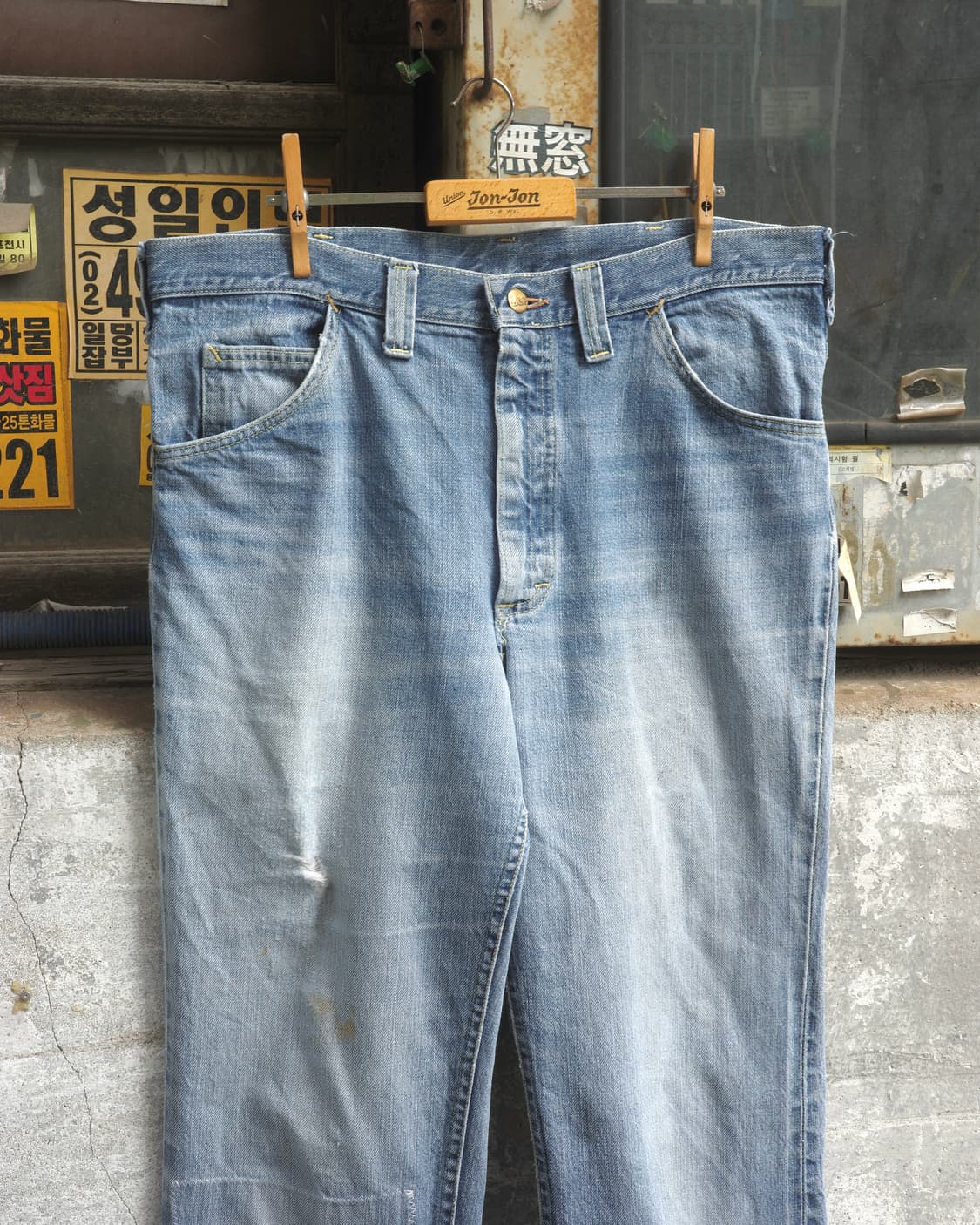 70‘s Lee 리페어 데님 플레어 팬츠 상품이미지2