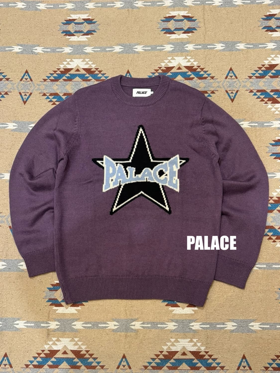 🖤연말할인🖤 [L] 팔라스 스타 니트 퍼플 상품이미지1