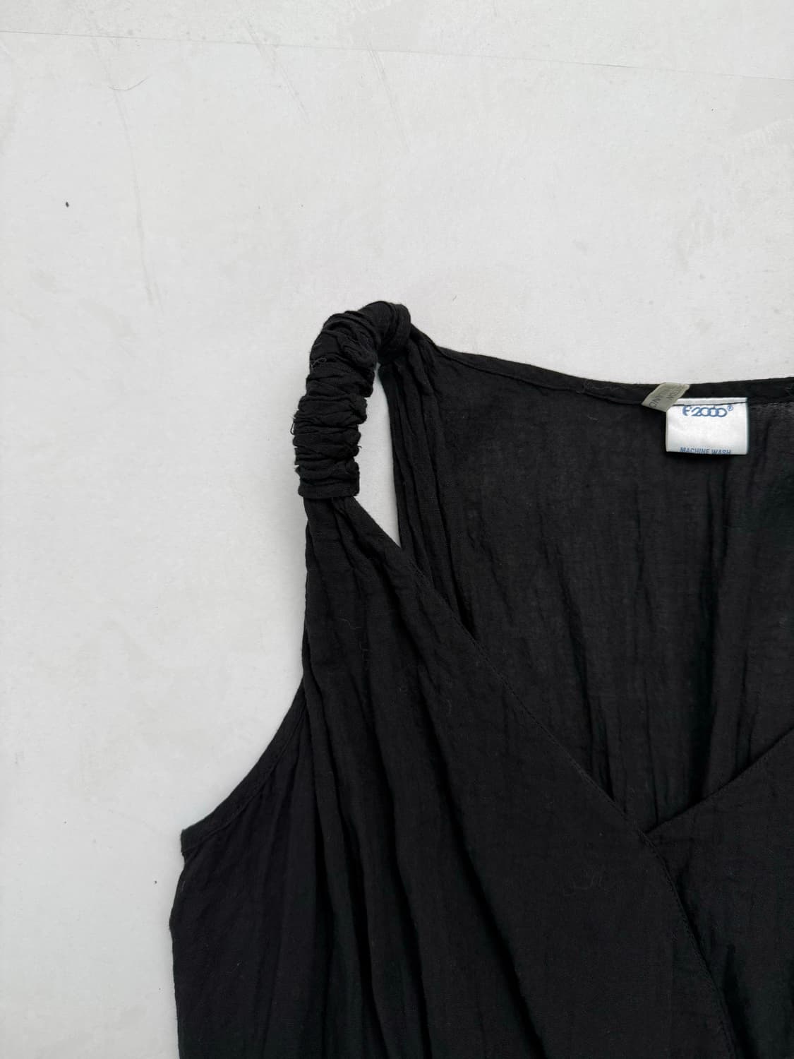 블랙 언발 미디 원피스  상품이미지5