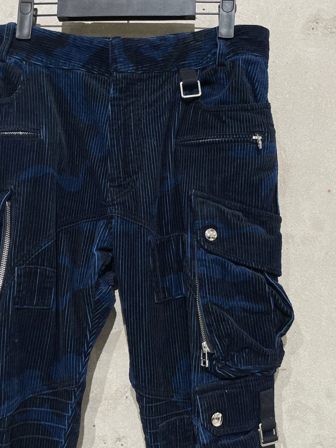 페이스 커넥션 네이비 블루 유틸리티 코듀로이 카모 카고 팬츠 상품이미지3