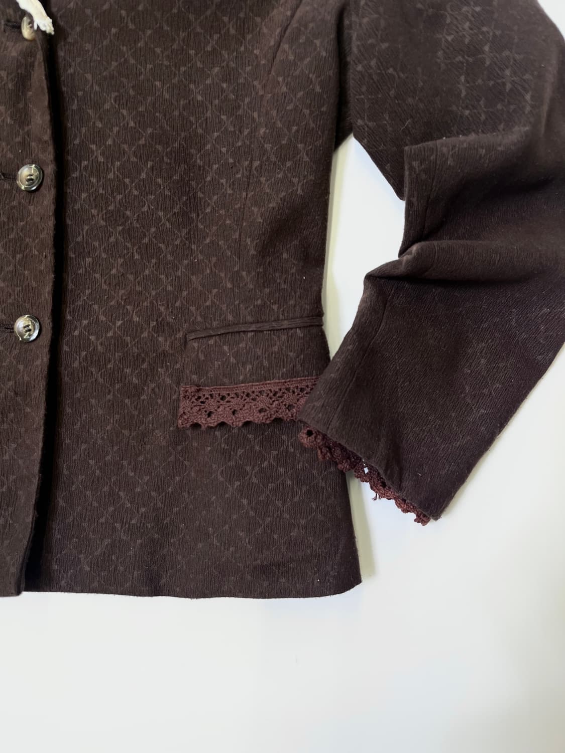 빈티지 레이스 디테일 자켓 상품이미지9